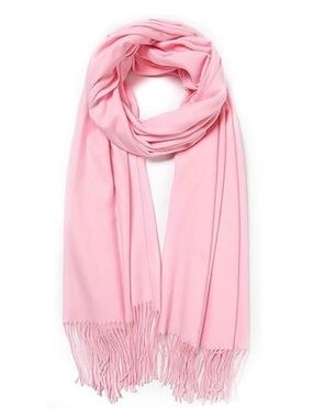 💞 New Women’s Light Pink Fringe Scarf